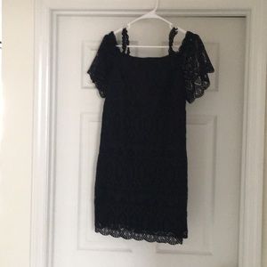 Black lace dress
